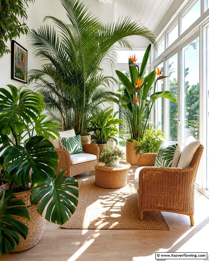 Indoor Tropical Garden for Exotic Flair - 25 Creative Indoor Garden Ideas to Brighten Your Home