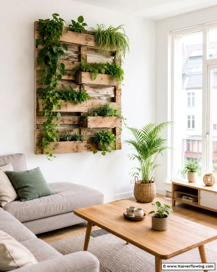 Indoor Vertical Pallet Garden - 25 Vertical Pallet Garden Ideas for Urban Spaces