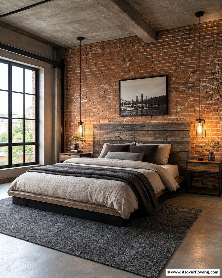 Industrial Bedroom Retreat - 21 Industrial Interior Design Ideas for Urban Chic Spaces