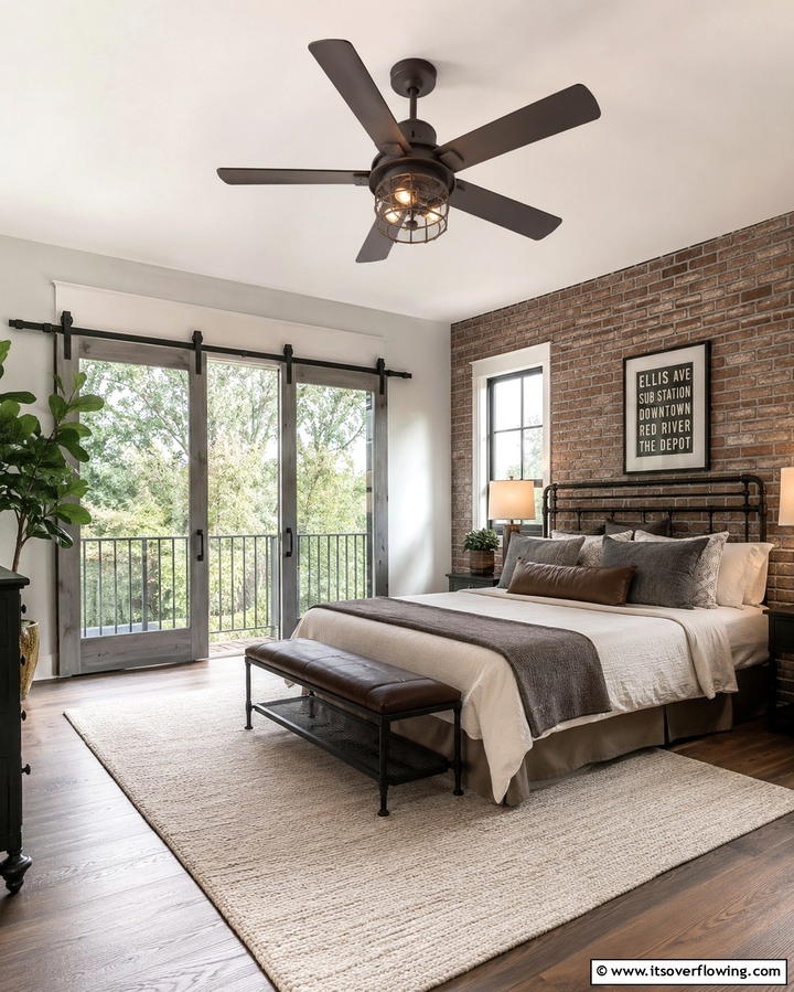 Industrial Ceiling Fans - 25 Steampunk Bedroom Ideas for a Unique Vintage Look