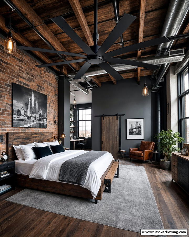 Industrial Ceiling Fans - 30 Hypebeast Room Decor Ideas for Urban Aesthetics