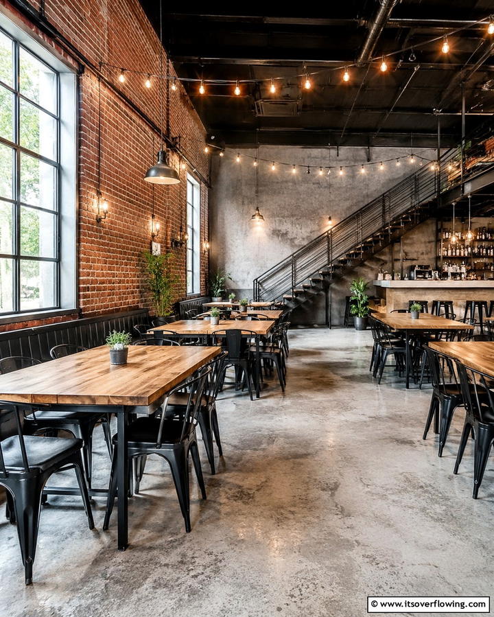 Industrial Chic - 25 Restaurant Interior Design Ideas for a Unique Ambiance