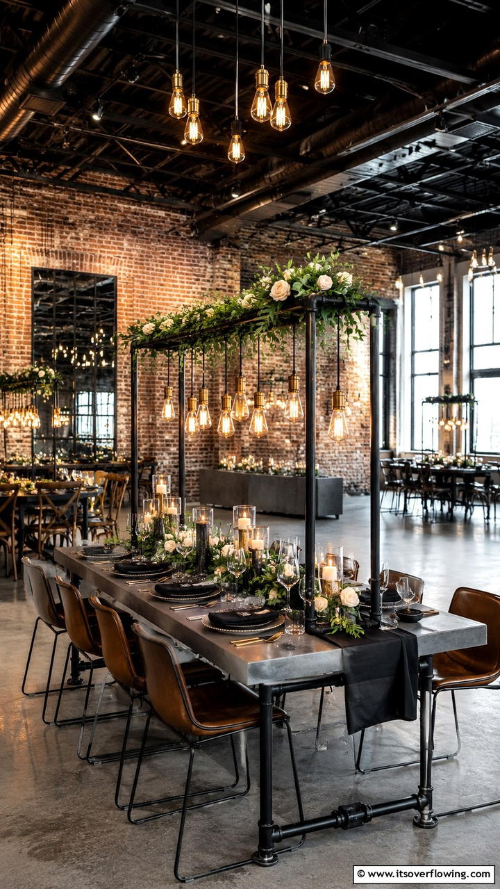 Industrial Chic Details - 21 Elegant Wedding Decoration Ideas for a Memorable Event