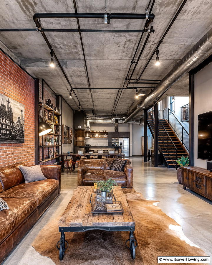 Industrial Chic Inspirations - 30 Accent Ceiling Ideas to Elevate Your Space