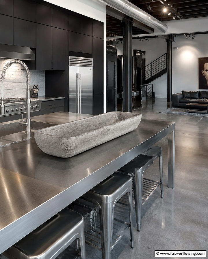 Industrial Concrete Dough Bowl Decor - 30 Rustic Dough Bowl Decor Concepts for Farmhouse-Inspired Homes
