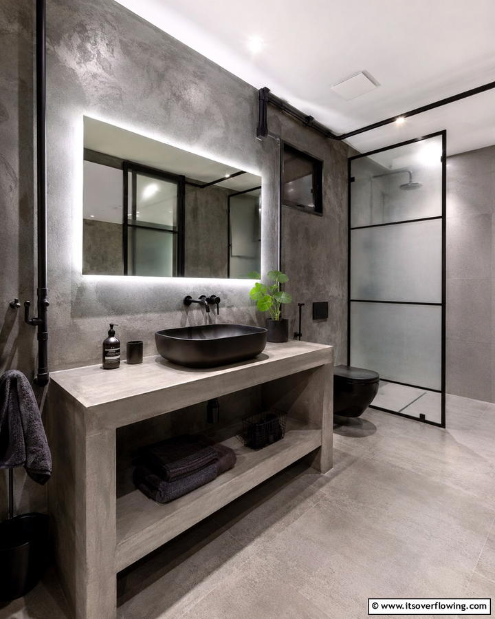 Industrial Design Bathroom - 30 2000s Room Ideas for Nostalgic Y2K Vibes