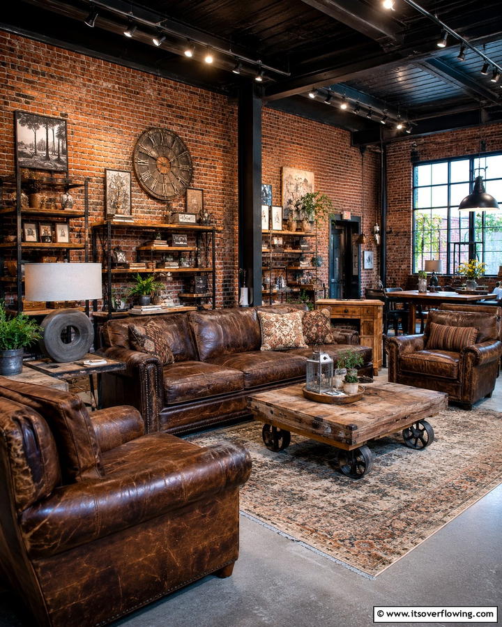 Industrial Edge Decor - 30 Pinterest Living Room Decor Ideas for 2024 Trends