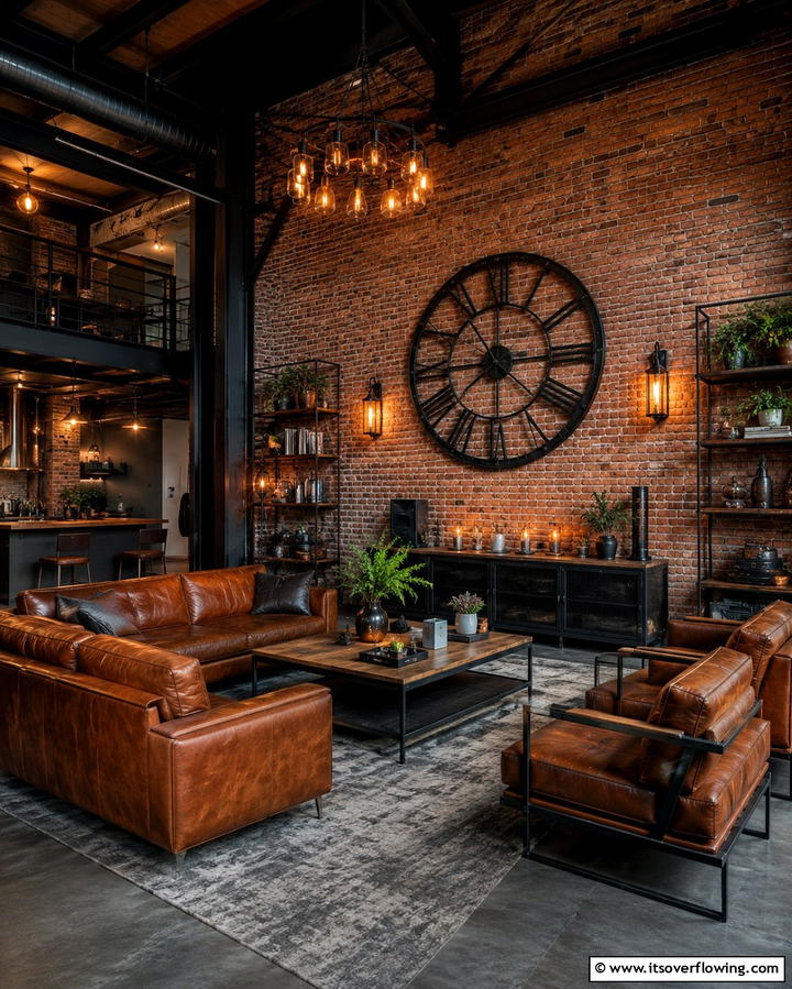 Industrial Edge Layout - 30 Awkward Living Room Layout Solutions for Cohesive Design