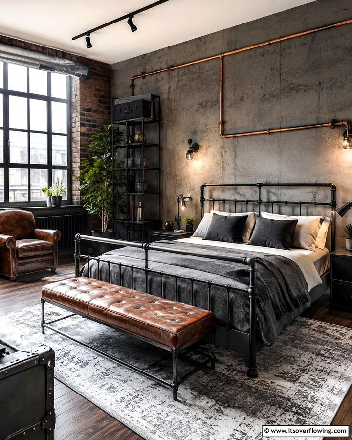 Industrial Inspired Decor - 25 Trendy Hipster Bedroom Ideas for a Unique Personal Space