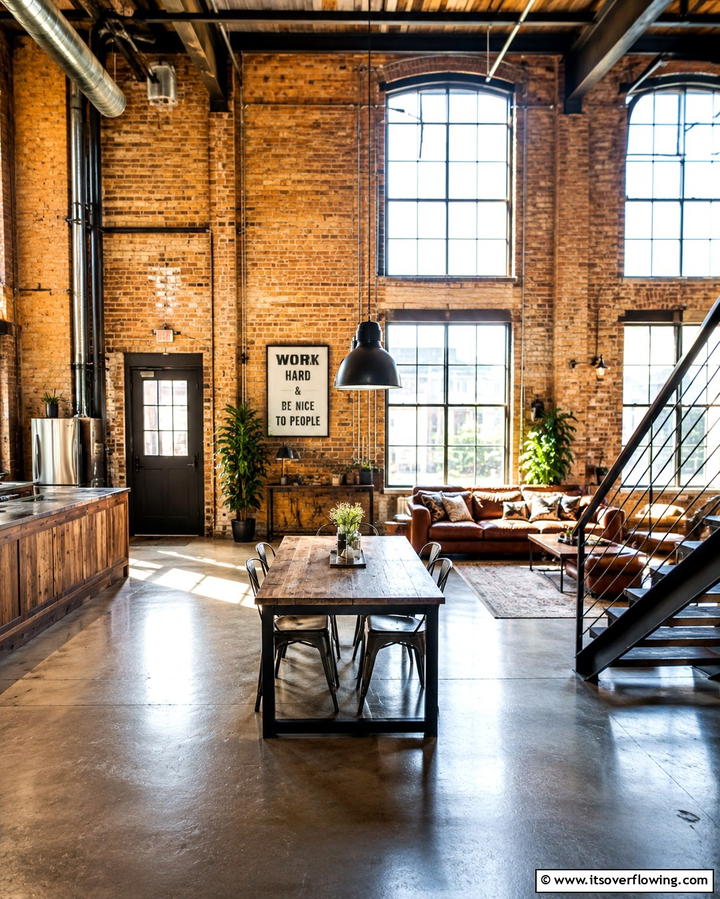 Industrial Inspired Loft Aesthetic - 25 Mens Living Room Ideas for a Masculine Look