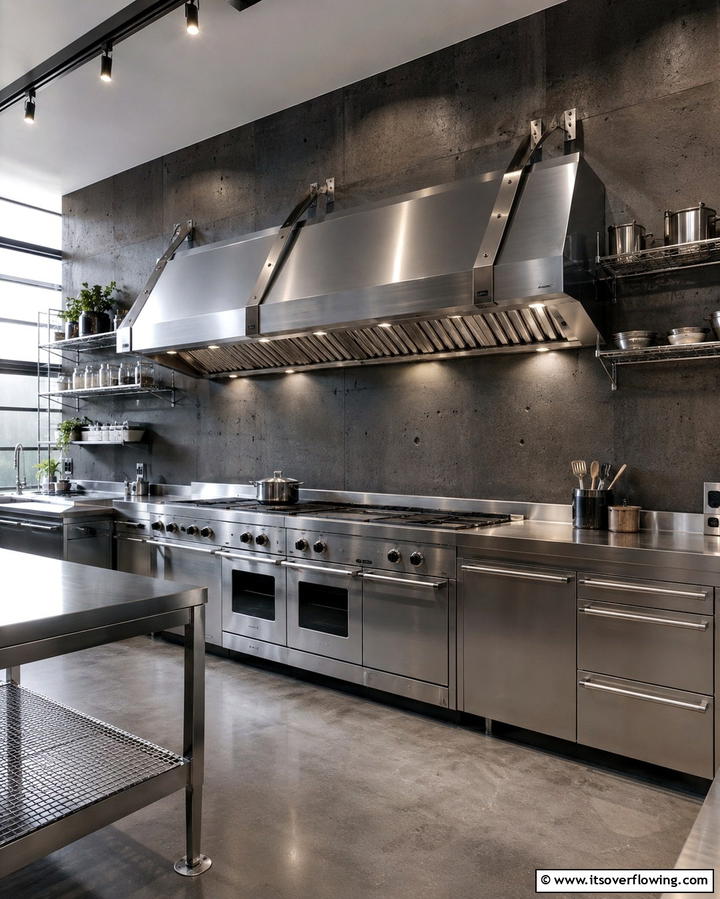 Industrial Inspired Range Hoods - 25 Range Hood Ideas to Upgrade Your Kitchen Design