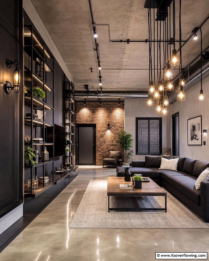 Industrial Lighting Drama - 21 Industrial Interior Design Ideas for Urban Chic Spaces