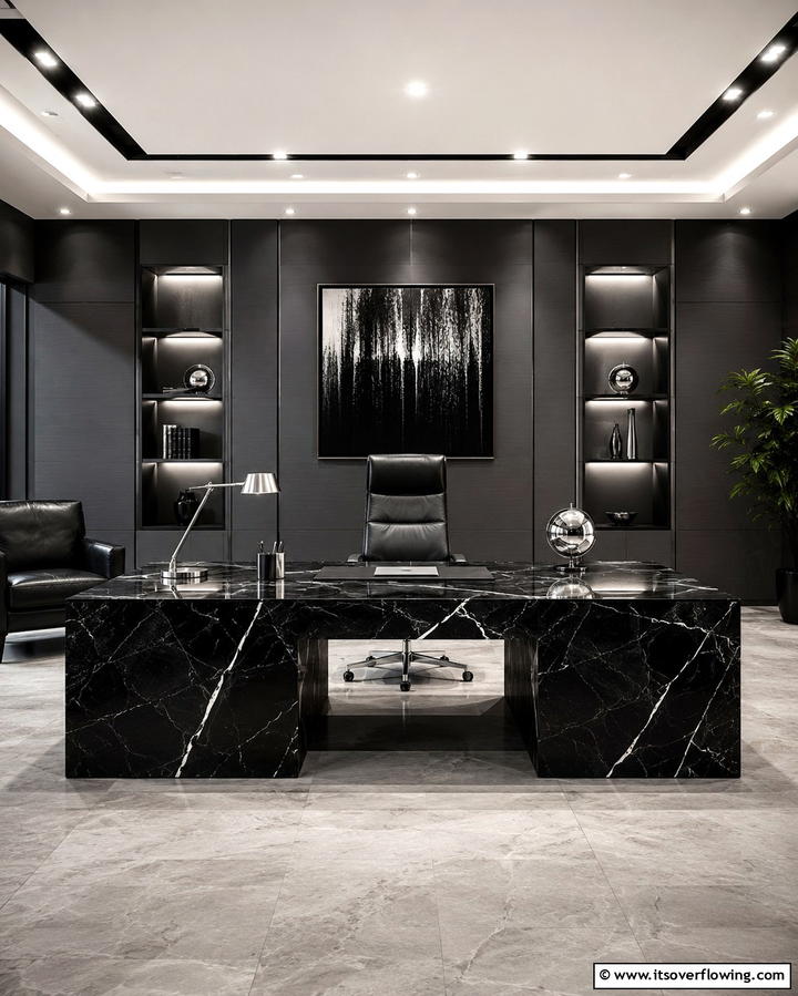Industrial Lighting FixturesExact - 30 Moody Dark Home Office Designs for a Productive Workspace