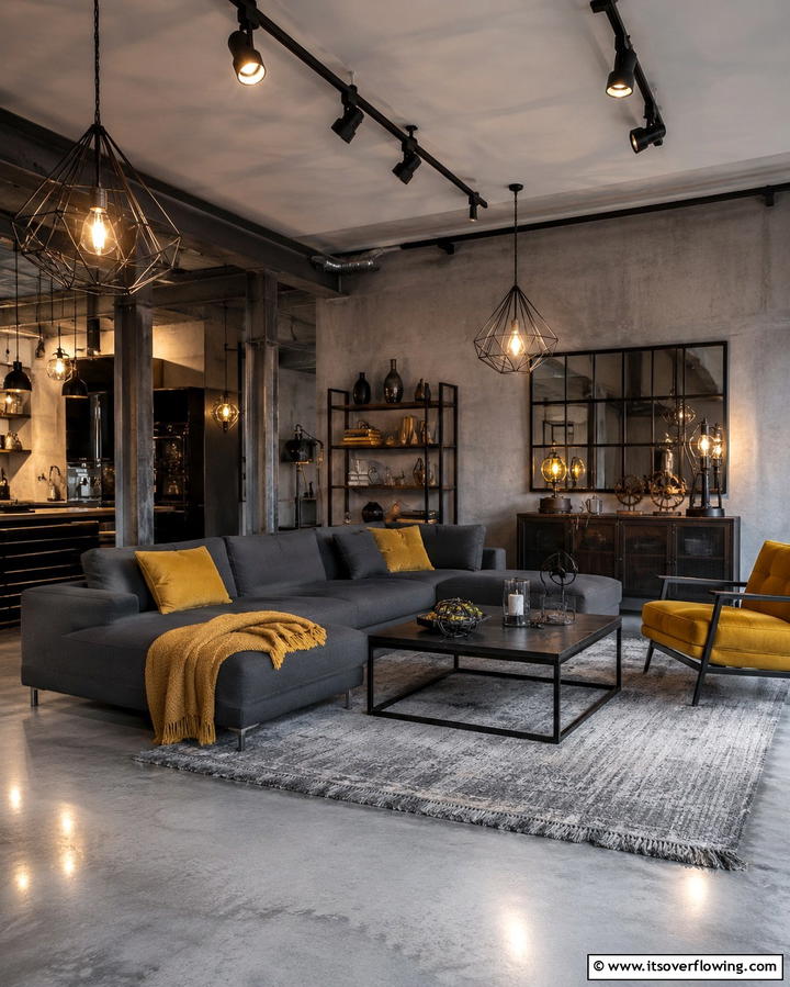 Industrial Lighting FixturesExact - 25 Loft-style Living Room Ideas for Modern Homes