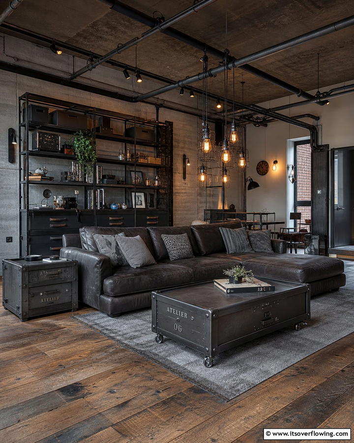 Industrial Metal Fixtures - 30 Hypebeast Room Decor Ideas for Urban Aesthetics