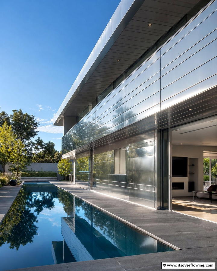 Industrial Metal Sheets - 25 Modern Siding Ideas for a Contemporary Home