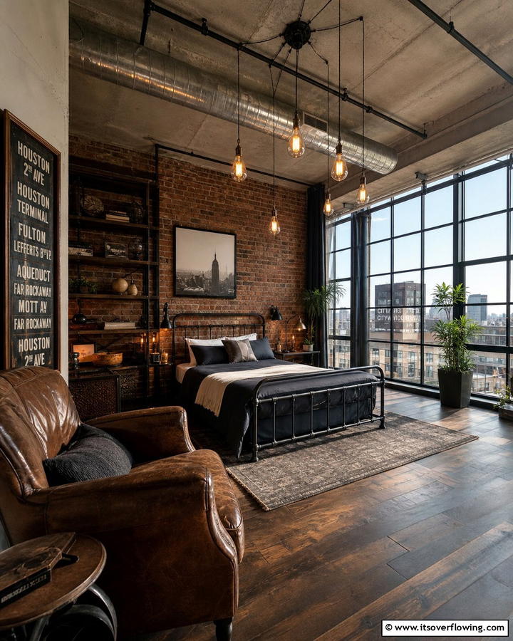 Industrial Modern Loft - 21 Bedroom Design Ideas to Craft a Personalized Relaxation Zone