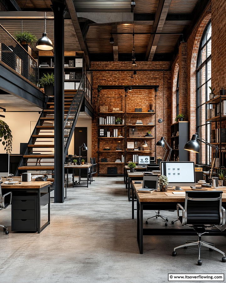 Industrial Office Inspiration - 21 Industrial Interior Design Ideas for Urban Chic Spaces