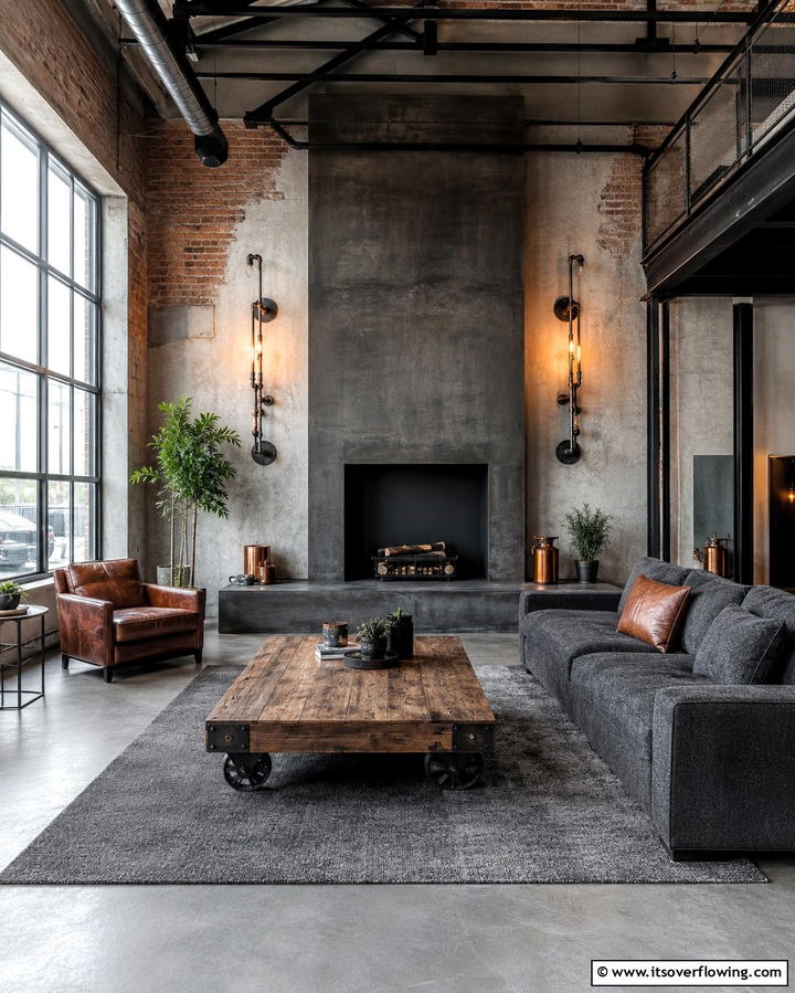 Industrial Pipe Sconces - 25 Fireplace Sconces Ideas for a Warm Ambiance