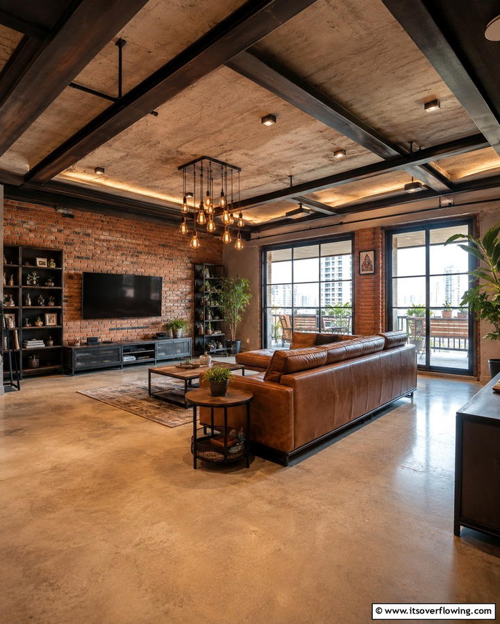 Industrial Pop Ceiling - 30 Pop Ceiling Design Ideas for Modern Home Interiors
