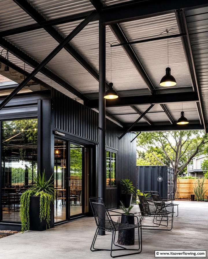 Industrial Shed Roof Porch - 25 Shed Roof Porch Design Ideas for Cozy Spaces