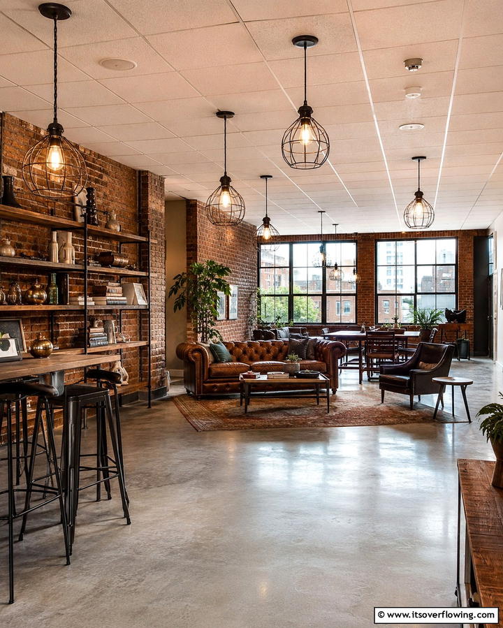Industrial Style Cage Fixtures - 25 Drop Ceiling Lighting Ideas for Modern Homes