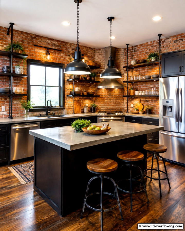 Industrial Style Touches - 25 Dream Kitchen Ideas for Your Perfect Cooking Space