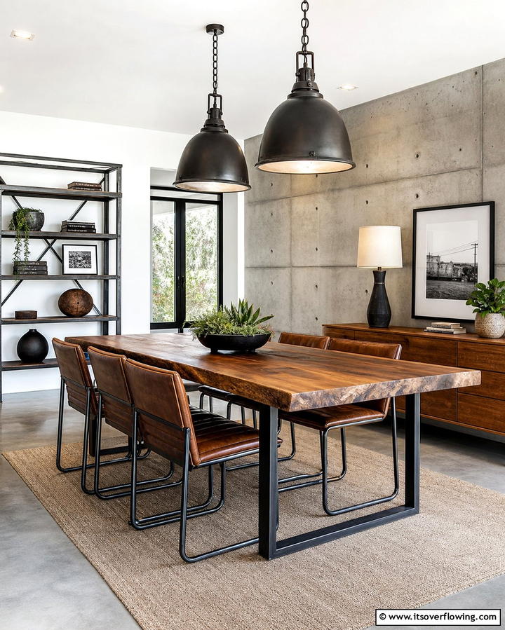 Industrial Touches - 30 Mid-Century Modern Dining Rooms with Timeless Design