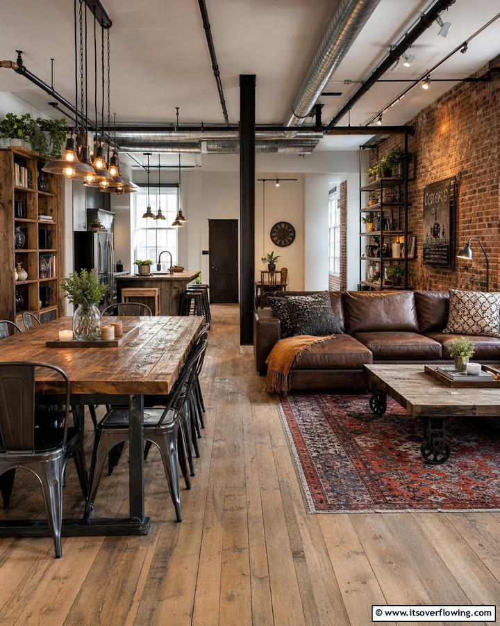 Industrial Vintage Mix - 30 Vintage Decor Ideas to Add Retro Charm to Your Home
