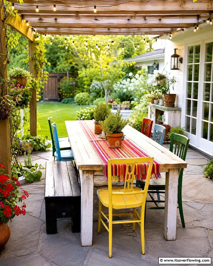 Inexpensive Outdoor Dining Setup - 21 Budget-Friendly Backyard Ideas to Transform Your Outdoor Space