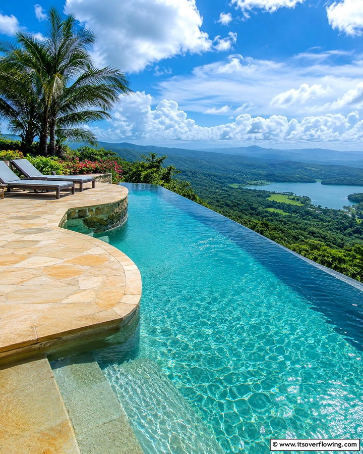 Infinity Edge Lagoon Pool - 25 Lagoon Pool Design Ideas for a Tropical Backyard Retreat