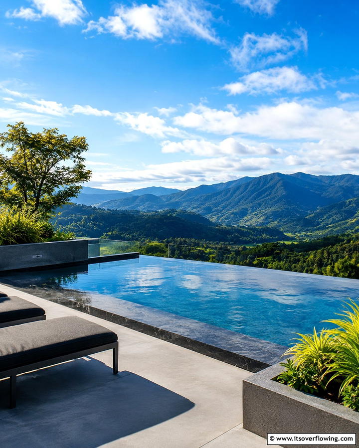 Infinity Edge Plunge Pool - 25 Plunge Pool Ideas for a Refreshing Backyard