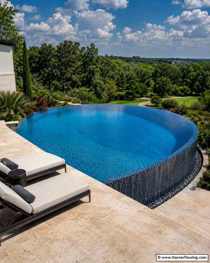 Infinity Edge Spool Pool - 25 Spool Pool Ideas for Compact Backyard Spaces