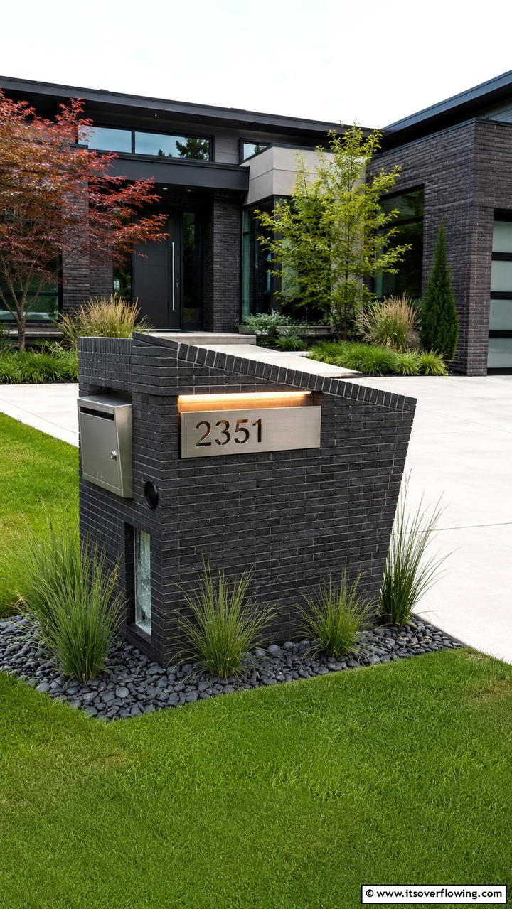 Innovative Design Brick Mailbox - 30 Brick Mailbox Ideas for a Charming Curb Appeal Upgrade