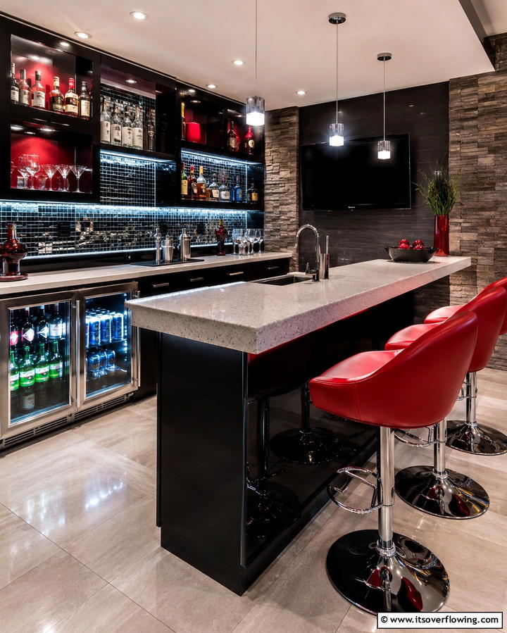Innovative Home Bar - 30 2000s Room Ideas for Nostalgic Y2K Vibes