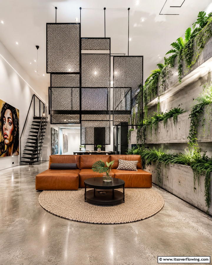 Innovative Industrial Installations - 30 Bold Brutalist Interior Design Concepts for Modern Spaces
