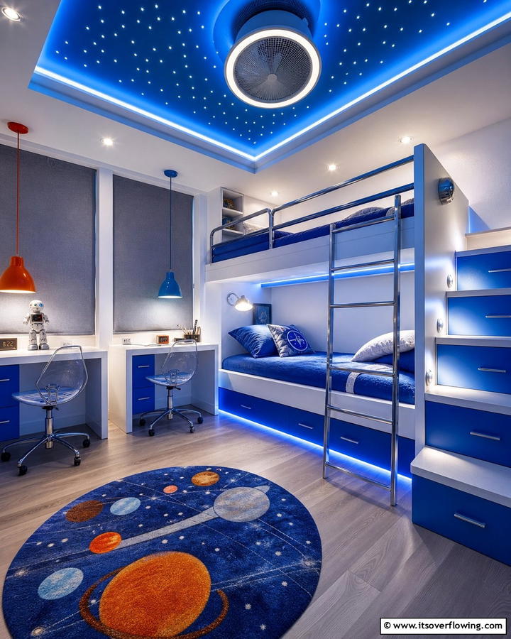 Innovative Lighting Designs - 21 Shared Kids Room Design Ideas for Siblings