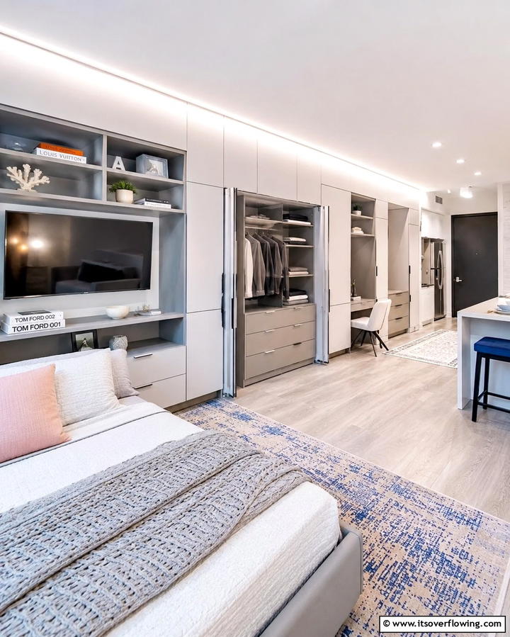 Innovative Multi Functional Storage - 30 Studio Apartment Ideas to Maximize Small Space Efficiency