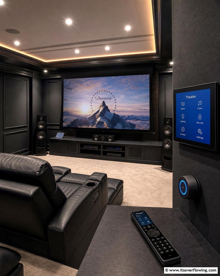 Innovative Remote Control Systems - 30 Home Theater Ideas- Immersive Entertainment Spaces