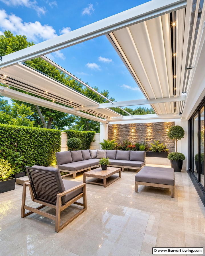 Innovative Retractable Pergola - 21 Pergola Patio Designs for Structured Outdoor Shade Solutions
