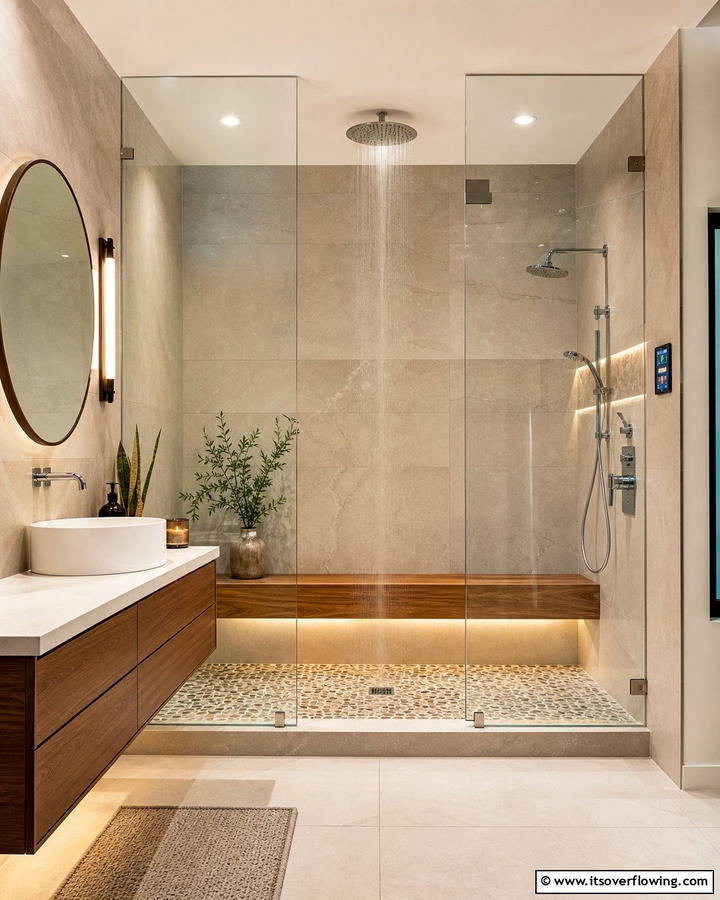 Innovative Shower Designs - 21 Mid-Century Modern Bathroom Ideas for Retro Elegance
