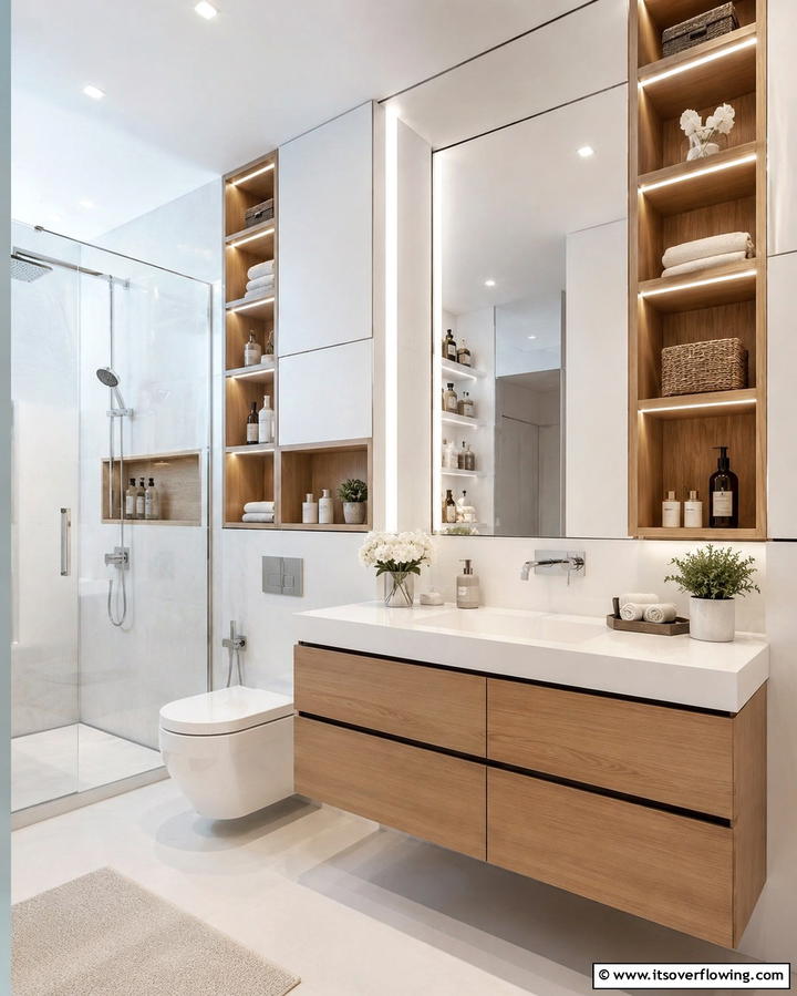 Innovative Storage Bathroom - 30 Stylish Bathroom Decor Ideas for a Spa-Like Retreat