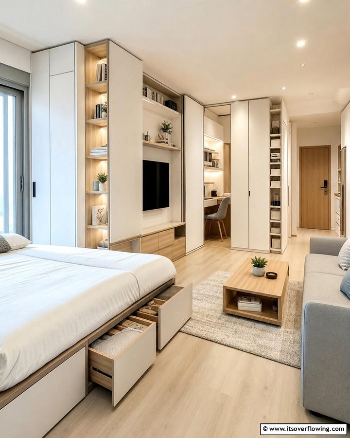 Innovative Storage Concepts - 21 Minimalist Apartment Ideas to Maximize Small Spaces