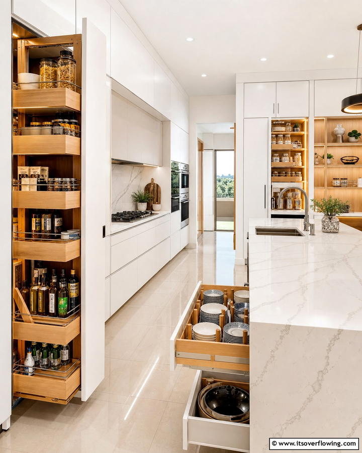 Innovative Storage Solutions - 21 Luxury Kitchen Ideas for a High-End Culinary Experience
