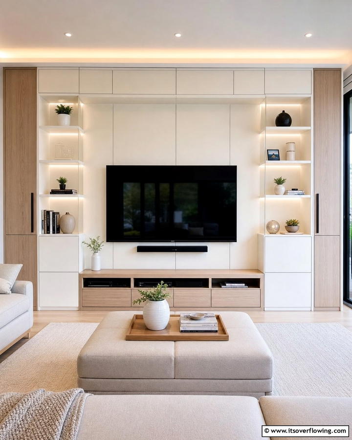 Innovative Storage Solutions - 21 Modern Living Room Ideas for Stylish Gatherings