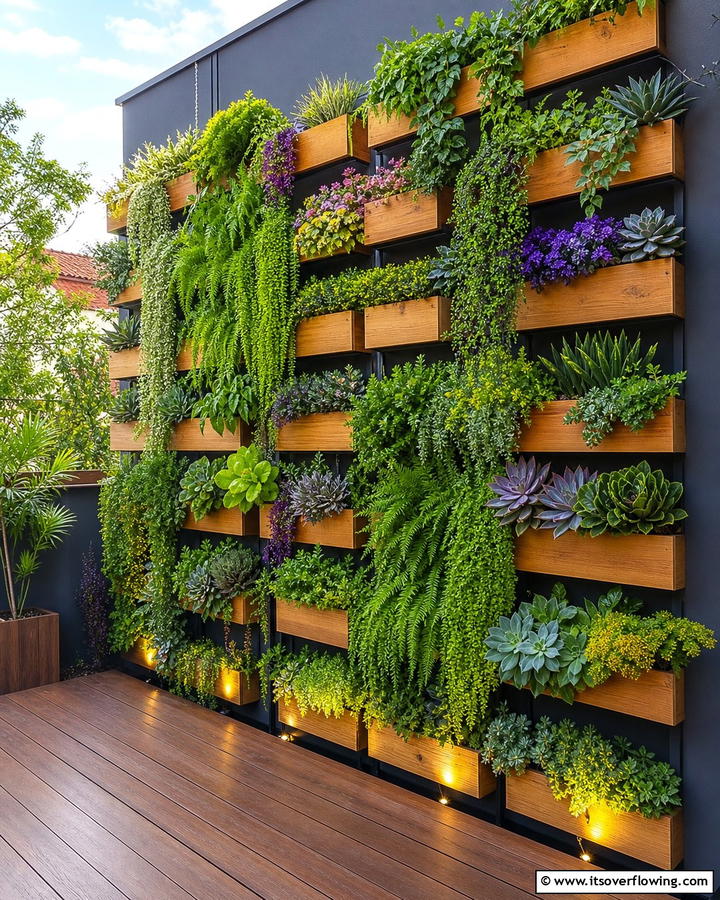 Innovative Vertical Garden Planters - 21 Backyard Decor Ideas for Inviting Outdoor Entertaining