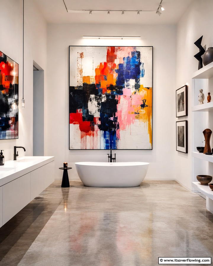 Inspirational Art Installations - 30 Romantic Bathroom Ideas for a Luxurious Spa Retreat
