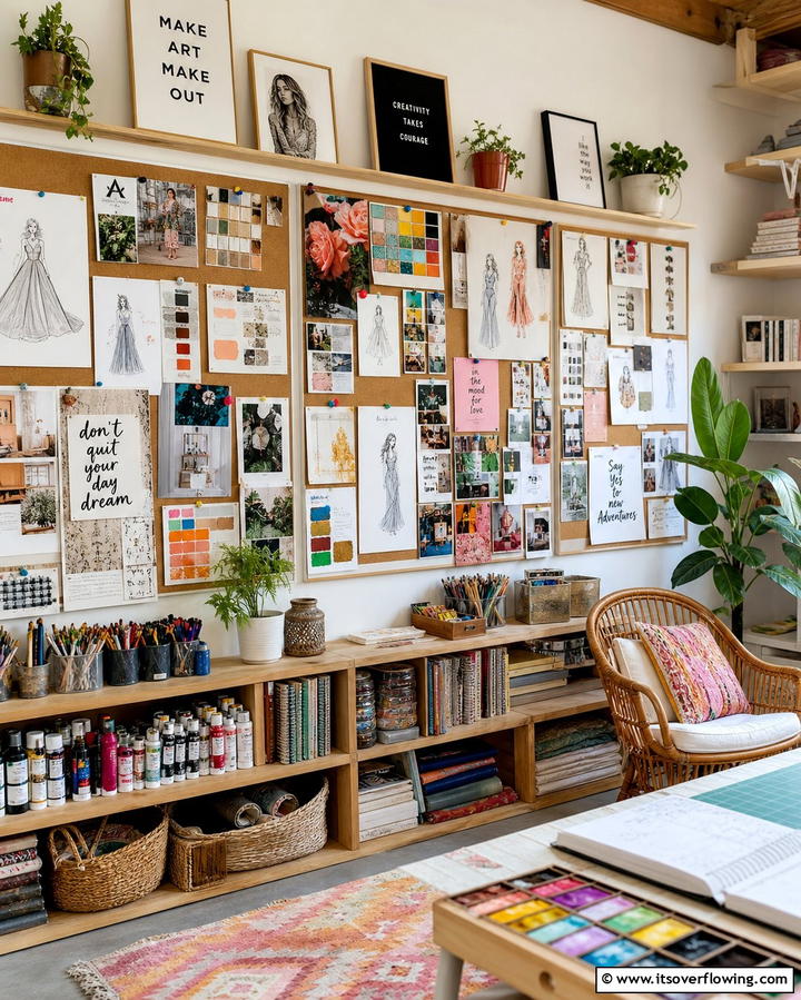 Inspirational Mood Boards - 25 Art Room Ideas for Creative Inspiration