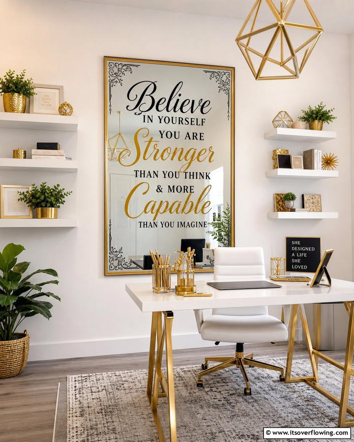 Inspirational Quotes - 20 Mirror Painting Ideas to Add Art to Your Walls