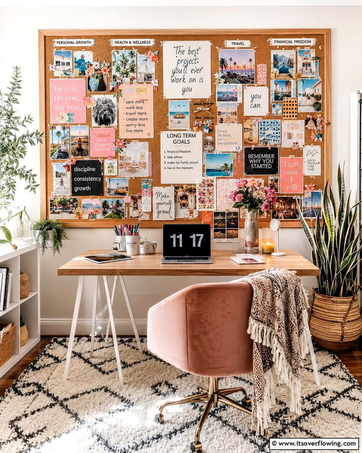 Inspirational Vision Board - 25 Inspiring Content Creator Room Ideas for Productivity